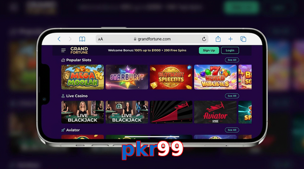 Main screen of Pkr99 ios page for PK players