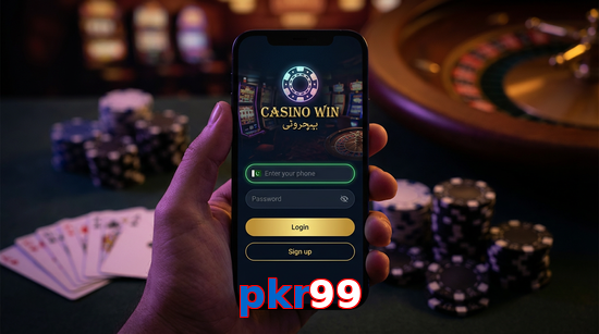 Main screen of Pkr99 login page for PK players
